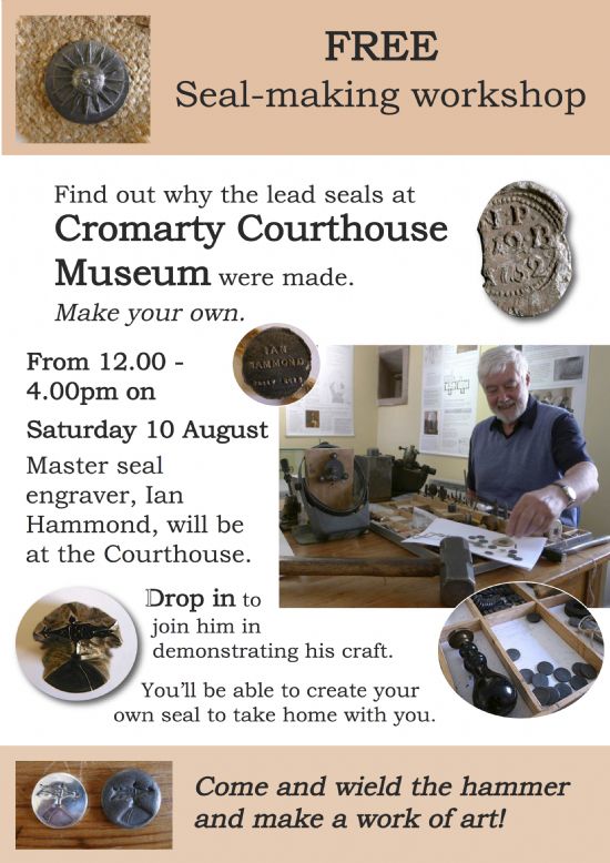 Cromarty Courthouse seal-making workshop